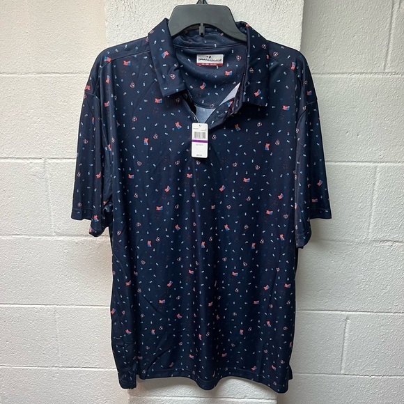 Grand Slam Other - Grand Slam Navy Polo with Red Accents. XXL